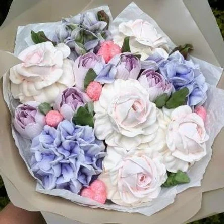 Букет из зефира, 25 см.