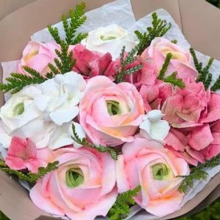 Букет из зефира, 18 см.