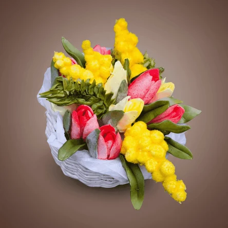 "Тюльпаны и мимоза"
