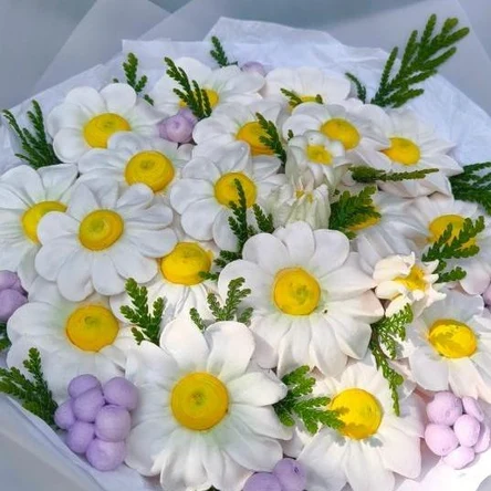 Букет из зефира, 25 см.