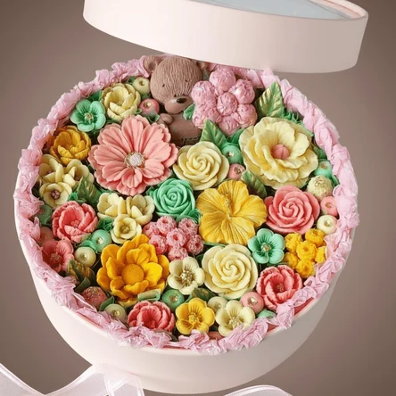 Цветы в коробке (21 см.)